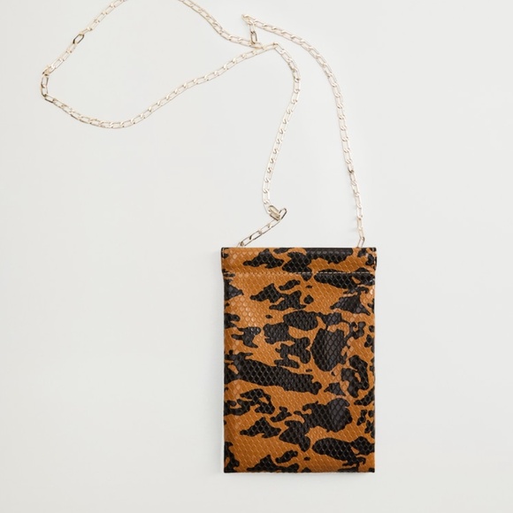 Animal Leopard Printed Mini Crossbody Bag - Picture 3 of 5